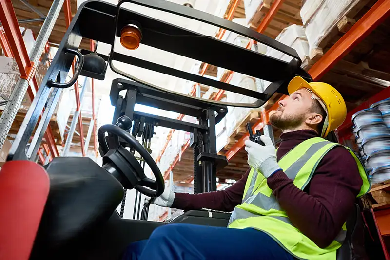 How do you service a forklift?