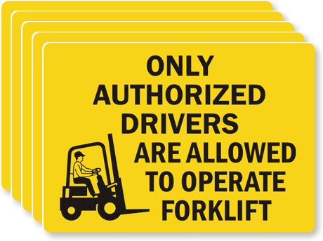 Authorized-Vinyl-Label-L-1061-VS - Upright Forklift Repair Houston