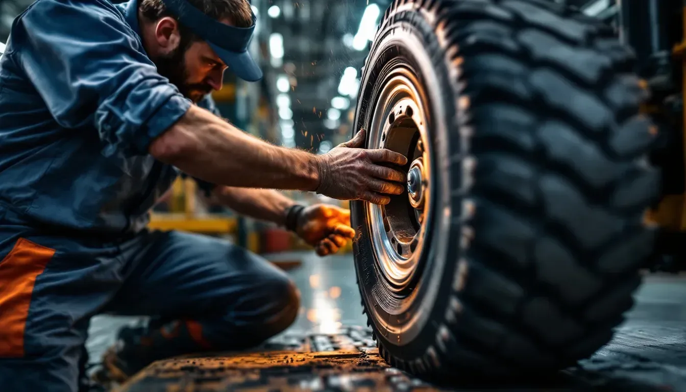 Forklift Tire Replacement Houston — Upright Forklift, Houston TX
