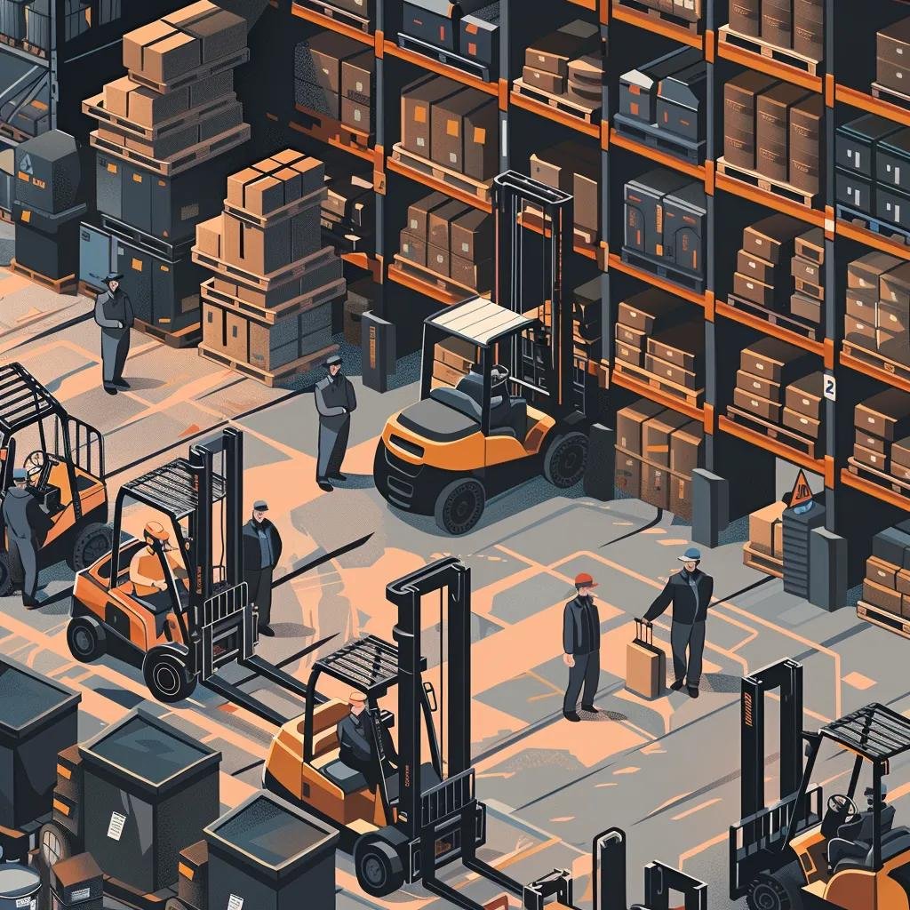 Warehouse workers concerned about forklift downtime affecting operations
