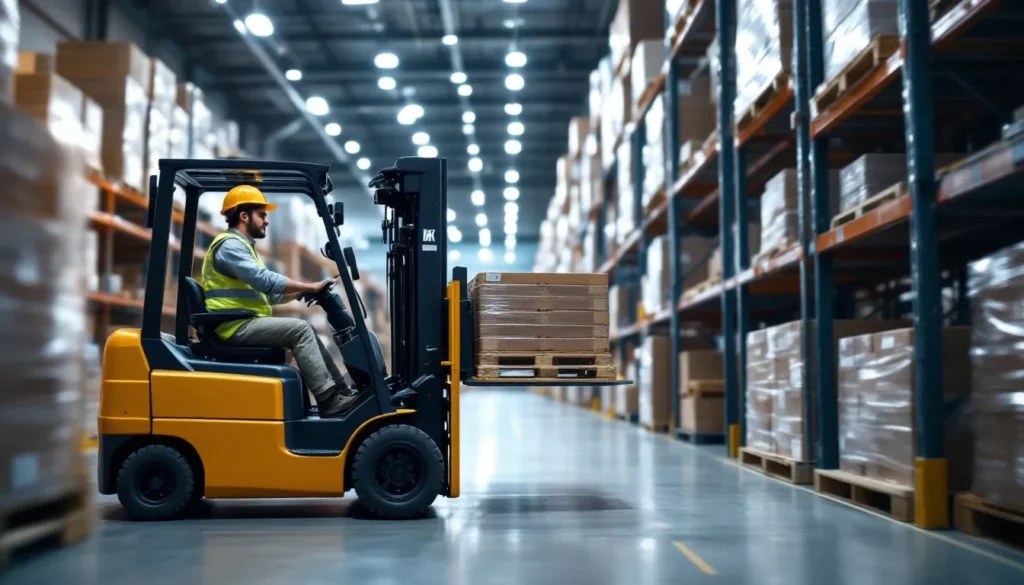 Rough Terrain Forklift Rental Houston, TX — Upright Forklift